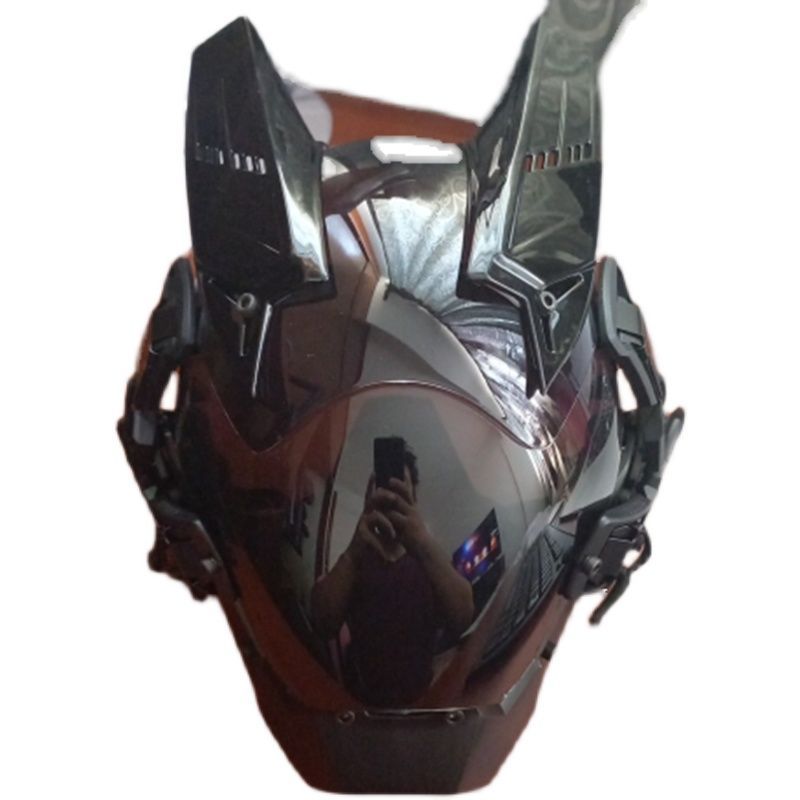 Sci-Fi-Ausrüstung Halloween-Party Schwarze Maske 0