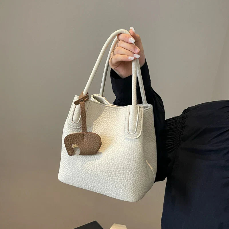 Chloe | Damens enfärgade PU-läder crossbody-handväska