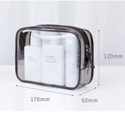 Samantha | Kompakte und tragbare transparente Make-up-Tasche