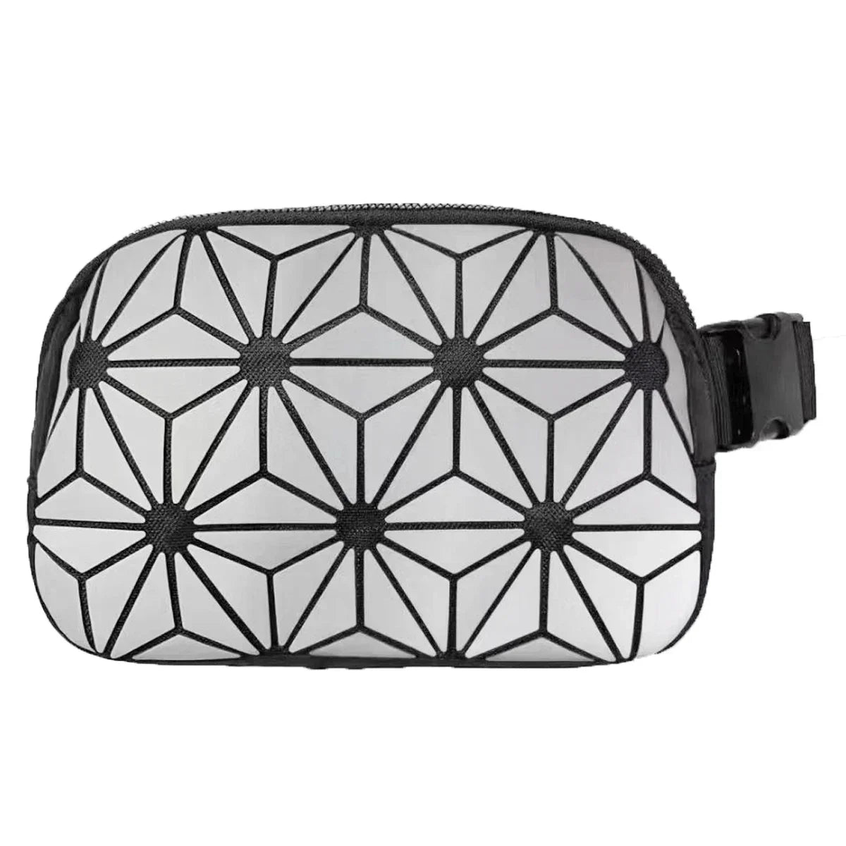 Zara | Holografisk geometrisk rese crossbody midjeväska
