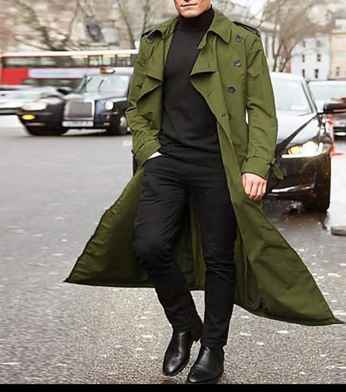 Simon | Modern herrtrenchcoat med enkel design