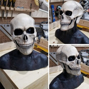 Halloween Beweglicher Mund Schädel Maske Helm Mund Beweglicher Schädel Voller Kopf Schädel Maske