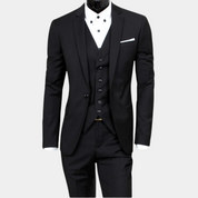 Slim-fit-stilvoller 3-teiliger Anzug für Hochzeiten und formelle Veranstaltungen 5