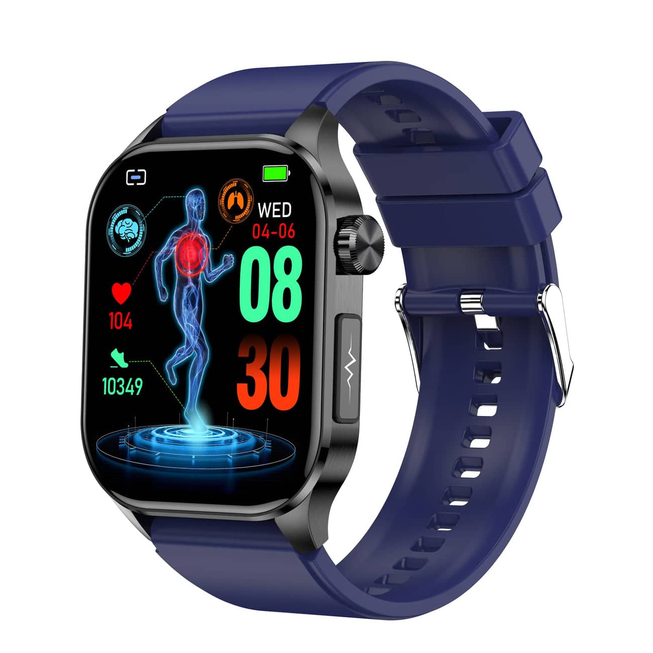 Smartwatch für Gesundheit & Fitness – EKG, Blutdruck, Herzfrequenzmessung – iOS & Android kompatibel 0