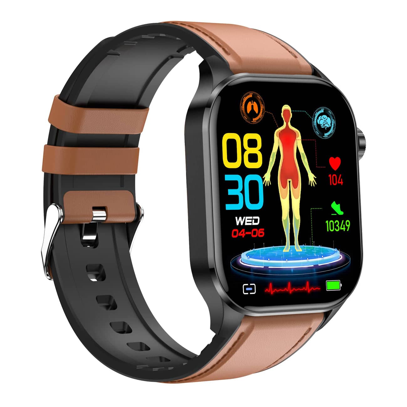 Smartwatch für Gesundheit & Fitness – EKG, Blutdruck, Herzfrequenzmessung – iOS & Android kompatibel 10