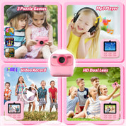 SnapJoy | Bunte Sofortbildkamera für Kinder mit HD-Selfie-Funktion und 32 GB Speicher 4