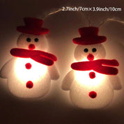 SnowmanGlow | Lichterkette mit Plüschschneemann für Weihnachtsfeiern 5