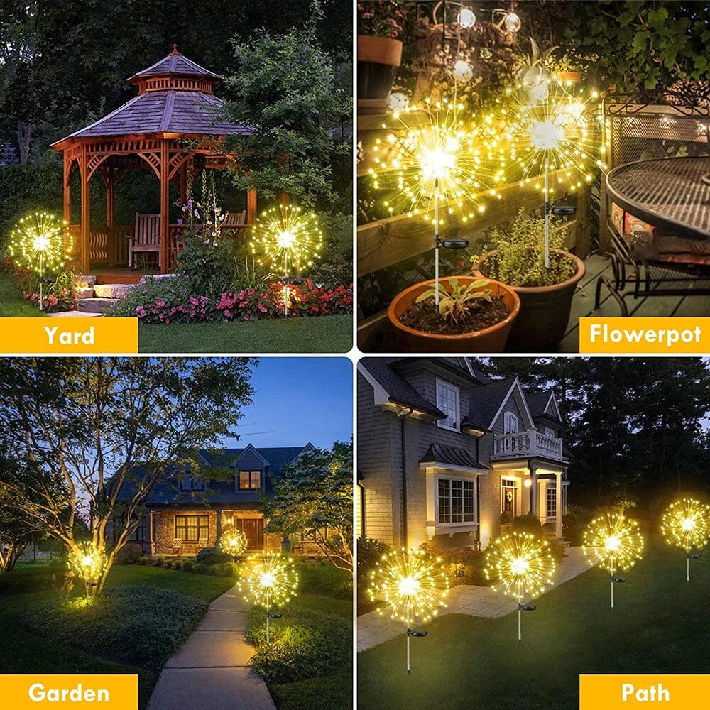 Solarbetriebene Gartenlichter mit Flexibler Kupferdrahtbeleuchtung – Warmweiß und RGB LED, Wasserfest, 100 LEDs, 10 Meter Länge 6