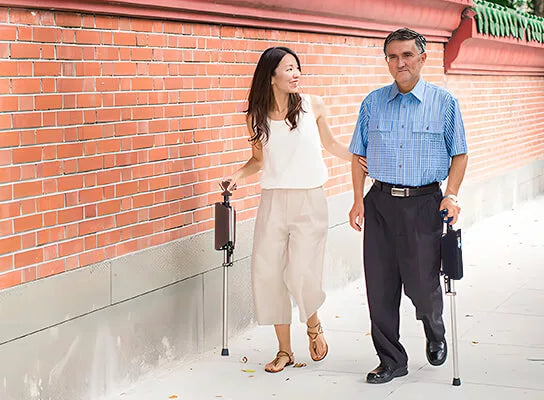 Spazierstock mit Sitz-tragbarer Klapprohrstuhl für den Komfort für den Besuch | Mobilitätsunterstützung 7