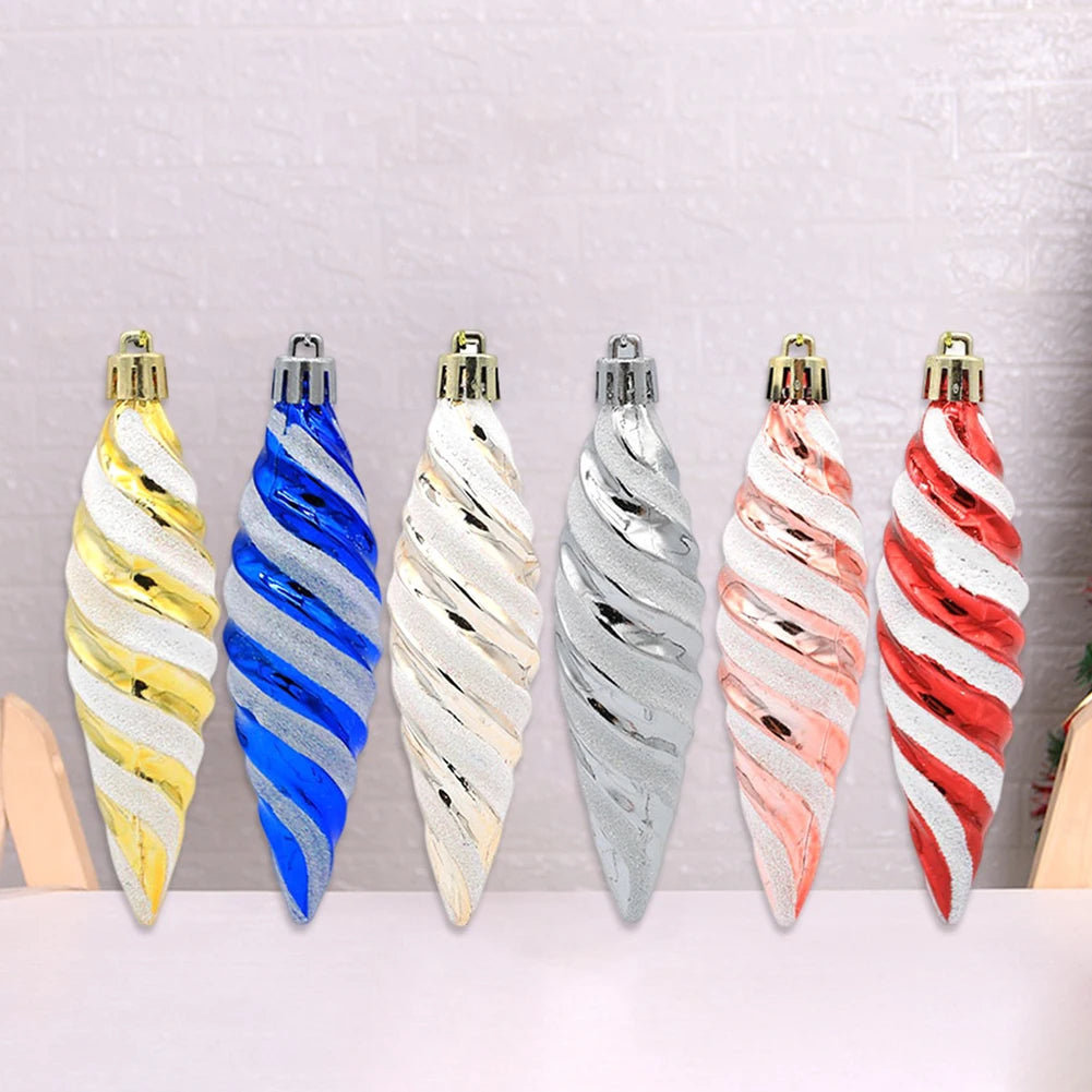 Spiralornamente | Weihnachtskugel-Anhänger-Set 3