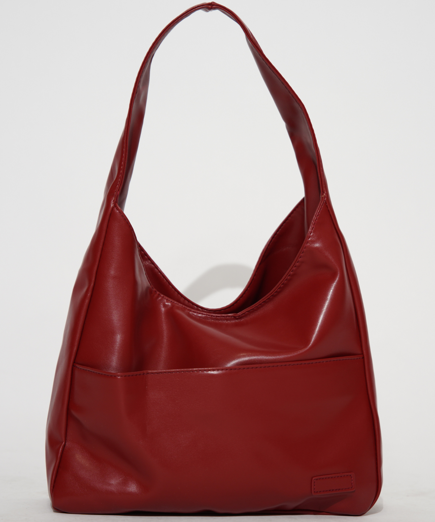 Stilvolle Damen-Schultertasche aus praktischem veganem Leder 0