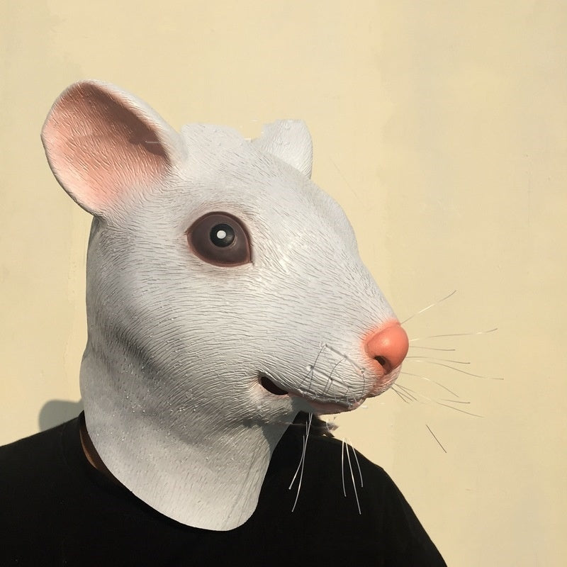 Tierische Latexmaske, lustige Tanzperformance 3