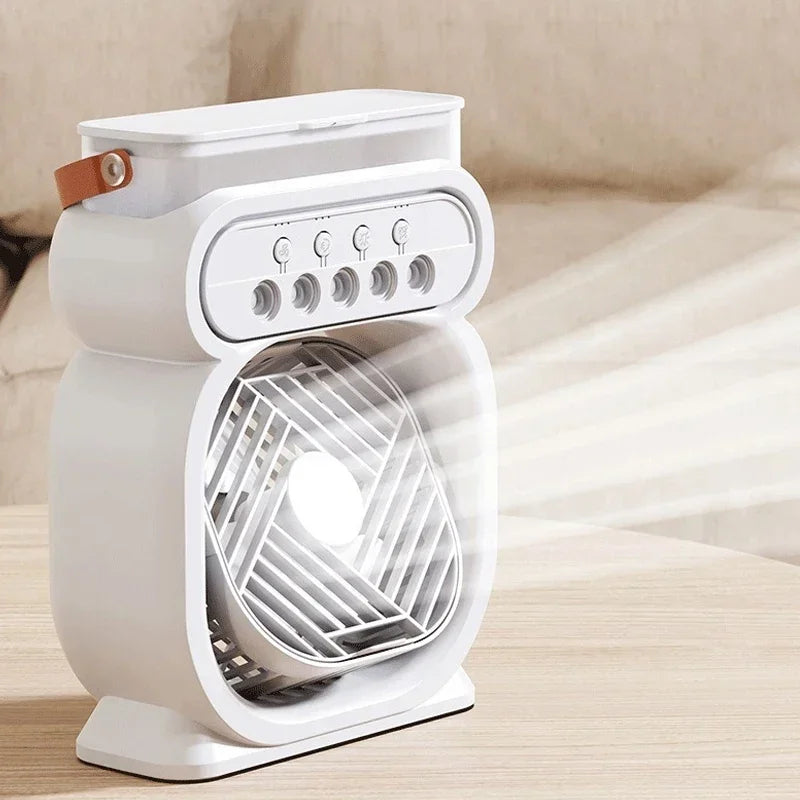 Tragbare 3-in-1-Klimaanlage mit Nachtlicht und Luftbefeuchter 1