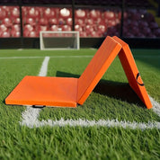 Tragbare dreiteilige Yogamatte mit dicker Polsterung, rutschfester PU-Oberfläche und Griff 10