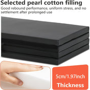 Tragbare dreiteilige Yogamatte mit dicker Polsterung, rutschfester PU-Oberfläche und Griff 4