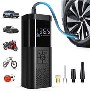 Tragbarer Luftkompressor mit LCD -Bildschirm und LED -Licht - 150 psi -Inflator für Autos, Fahrräder und Sportgeräte 3
