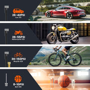 Tragbarer Luftkompressor mit LCD -Bildschirm und LED -Licht - 150 psi -Inflator für Autos, Fahrräder und Sportgeräte 4