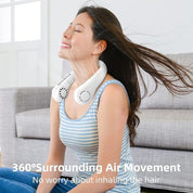 Tragbarer Nackenventilator mit einstellbaren Geschwindigkeiten-Ergonomisch, leichtes Design für Freisprechkühlung, lange Akkulaufzeit 5