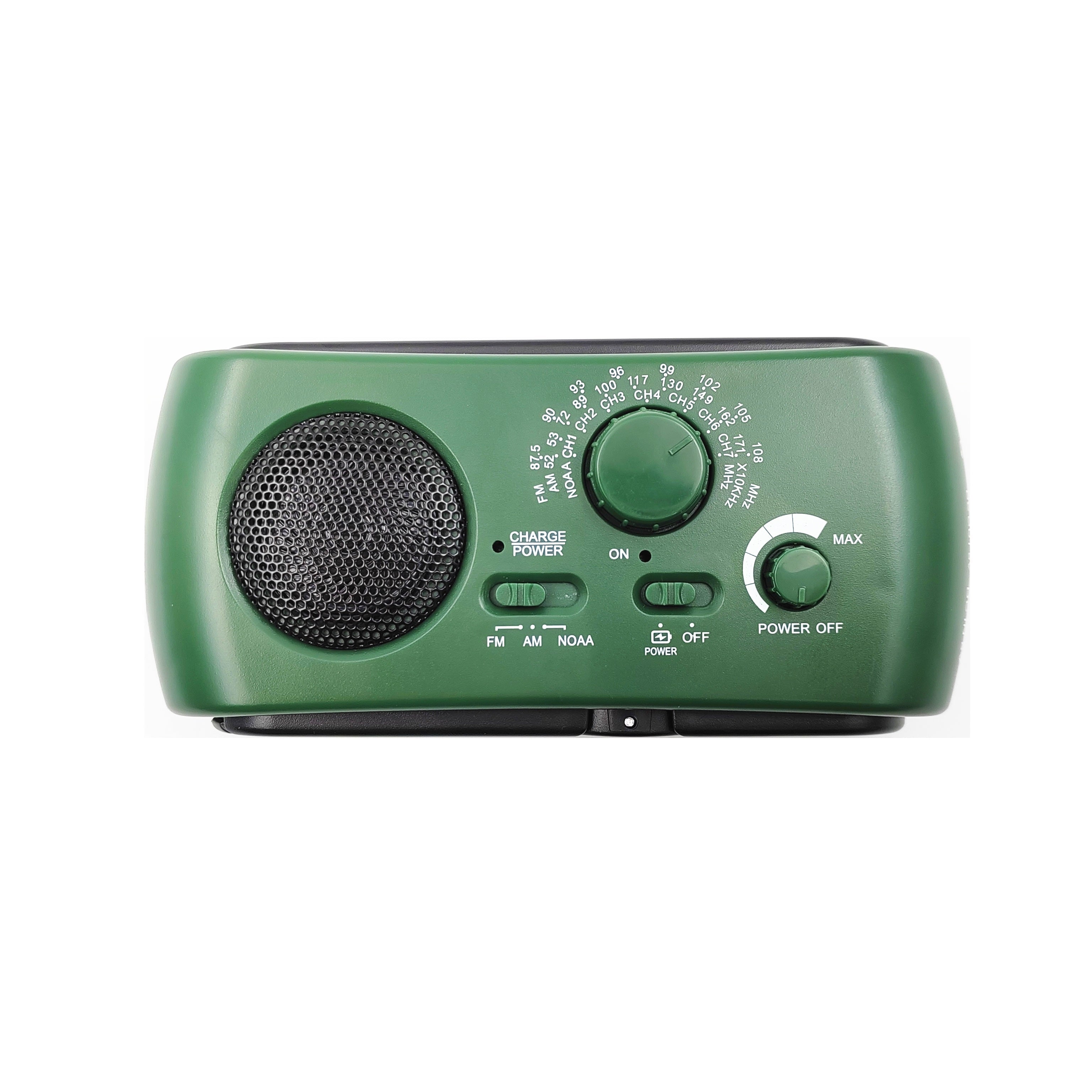 Tragbares Notfallradio mit AM/FM/NOAA, USB -Ladegerät, LED -Taschenlampe, wasserfest für Camping und Außengebrauch 0