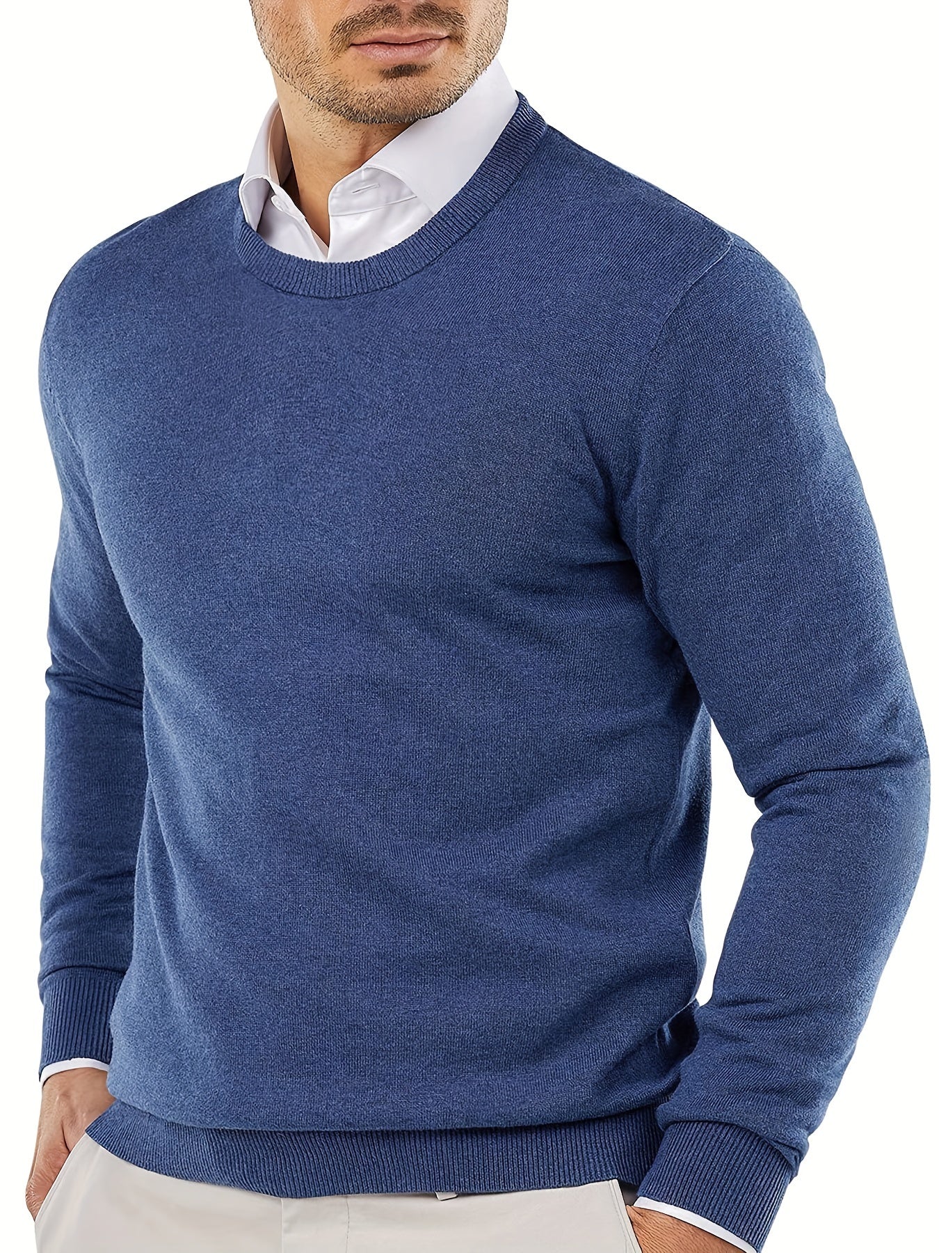 Trendiger Strickpullover mit Rundhalsausschnitt – Dante 6