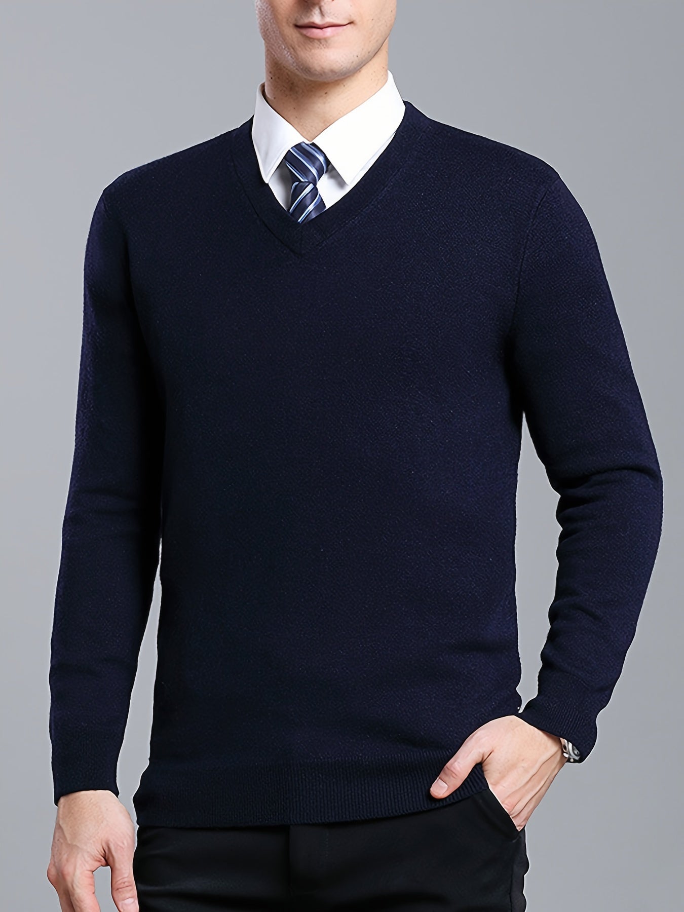 Trendiger Strickpullover mit Rundhalsausschnitt – Dante 8