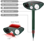 Ultraschall -Kaninchen -Repeller - Solar angetrieben und blinkendes Licht - Kaninchen loswerden 5