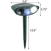 Ultraschall -Kaninchen -Repeller - Solar angetrieben und blinkendes Licht - Kaninchen loswerden 6