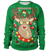 Unisex Weihnachts-Pullover Gemütlich Strickstoff Für Kalte Wintertage 3