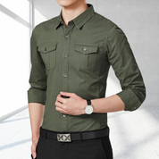 Ron | Elegant casual långärmad skjorta för herrar