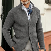 Brix | Stilren och varm herrstrickcardigan