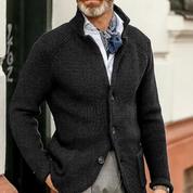 Brix | Stilren och varm herrstrickcardigan