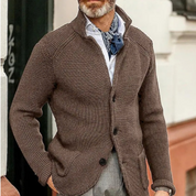 Brix | Stilren och varm herrstrickcardigan