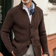 Brix | Stilren och varm herrstrickcardigan