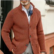 Brix | Stilren och varm herrstrickcardigan