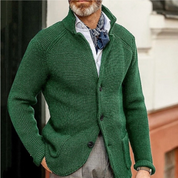 Brix | Stilren och varm herrstrickcardigan