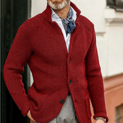 Brix | Stilren och varm herrstrickcardigan