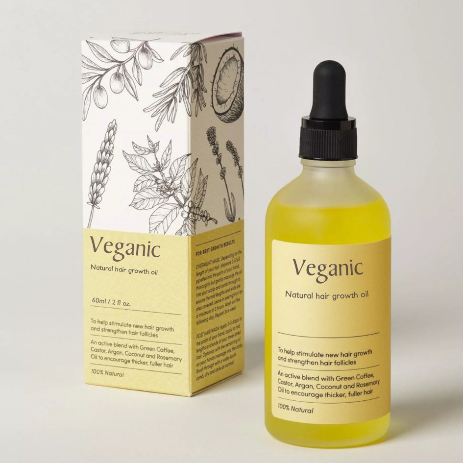 Veganischer Glanz - 100% natürliches Haarwachstumöl 0