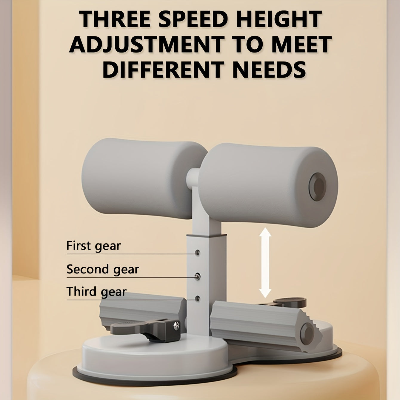 Verstellbarer Bauchmuskeltrainer mit doppelten Saugnäpfen – ideal für Heimfitness und Core-Training 2