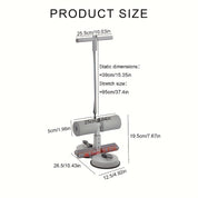 Verstellbarer Bauchmuskeltrainer mit doppelten Saugnäpfen – ideal für Heimfitness und Core-Training 4