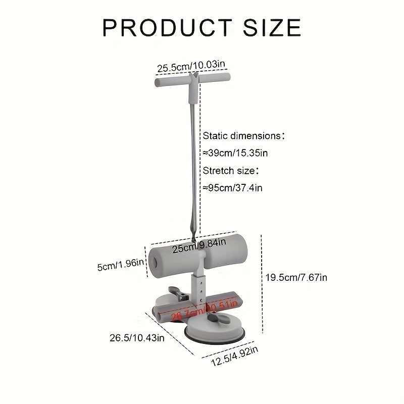 Verstellbarer Bauchmuskeltrainer mit doppelten Saugnäpfen – ideal für Heimfitness und Core-Training 4