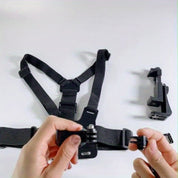 Verstellbarer Freisprecher Brustgürtel für bequeme Dreharbeiten und Fotografie-sichere Telefonhalter für Smartphones und Actionkameras 4