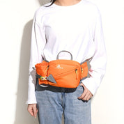 Vielseitige Laufgürteltasche mit Flaschenhalter – Strapazierfähiges Nylon mit Reißverschlüssen für Wanderungen und Marathonläufe. 4