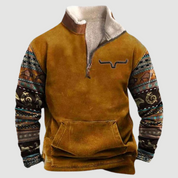 Vintage Fleece Winterpullover mit Reißverschluss für Herren - Felix 2