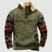 Vintage Fleece Winterpullover mit Reißverschluss für Herren - Felix 5