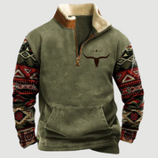 Vintage Fleece Winterpullover mit Reißverschluss für Herren - Felix 6