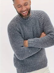 Warmer, einfarbiger Strickpullover für Herren – Elliot 6