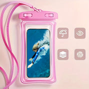 Wasserdichte Telefonbeutel mit Nackengurt für Strand und Reisen-Langlebige PVC-Smartphone-Hülle für 20-32 cm-Geräte 7