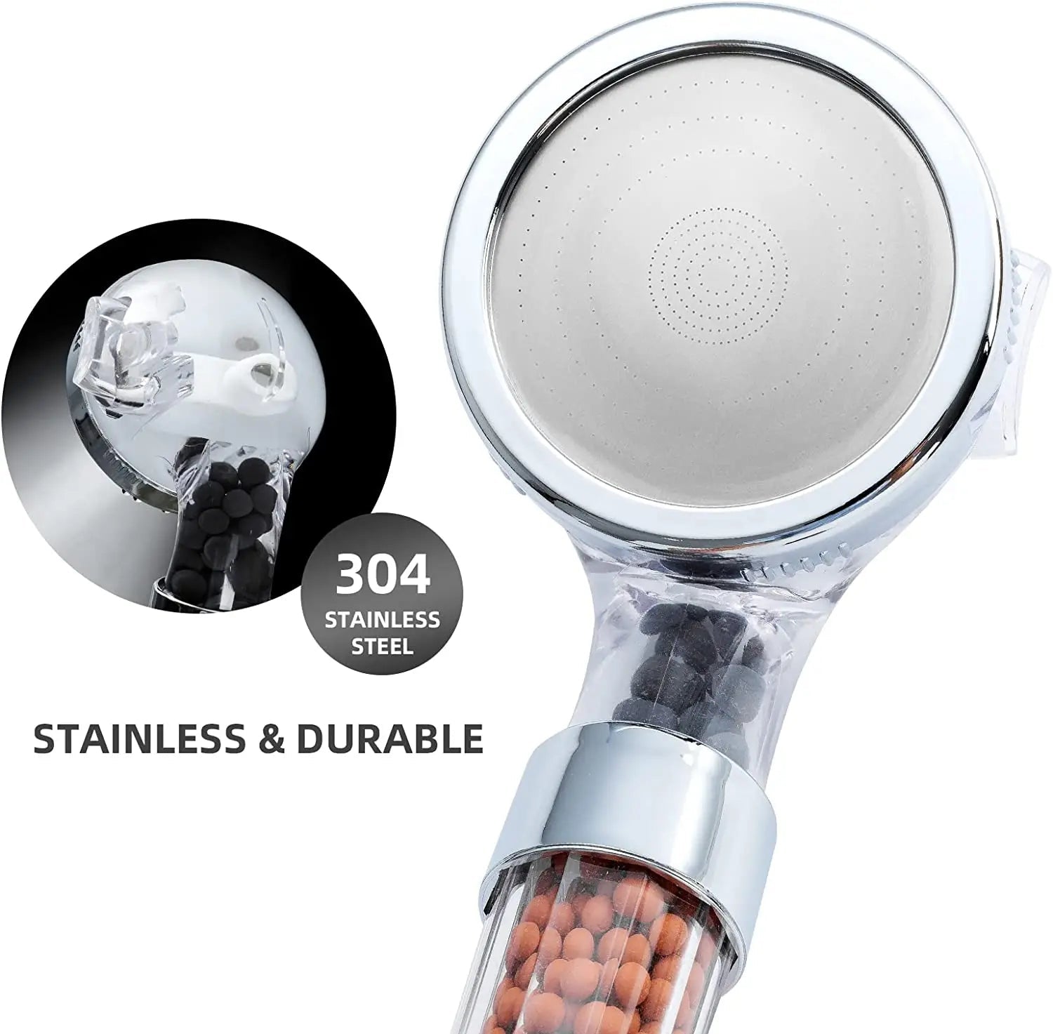 Wassersparender Hochdruck-Duschkopf mit Filter – AquaGlow 6
