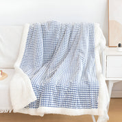 Weiche Waffel Sherpa Decke für ultimativen Komfort und Wärme 11