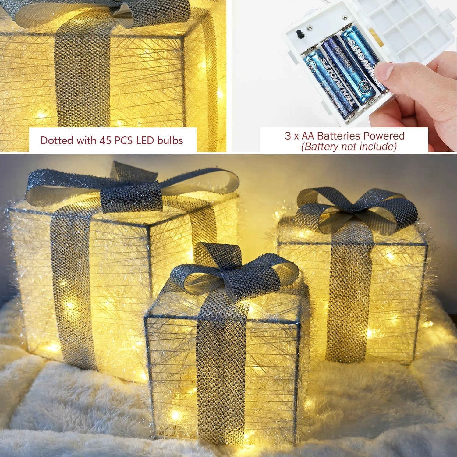 Weihnachtsgeschenke | LED-Geschenkbox-Lichterkette 1